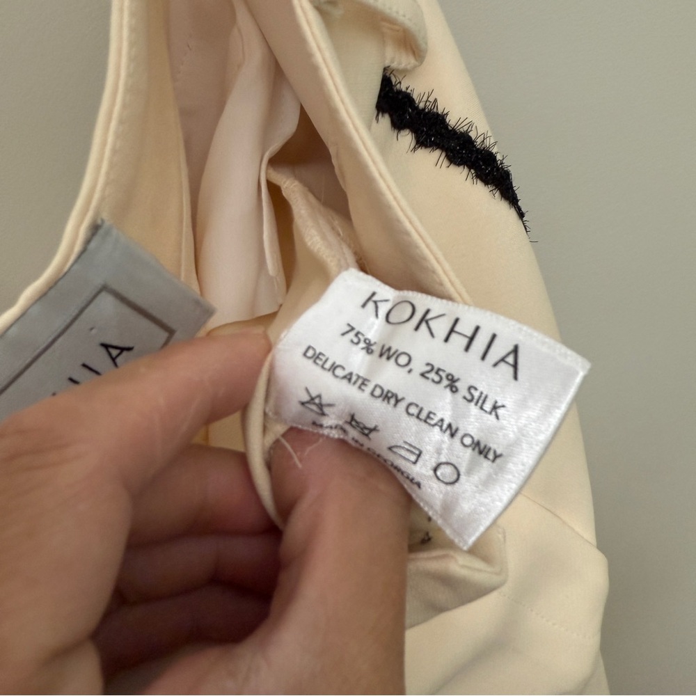 KOKHIA FUZZY DETAILS STRAIGHT LEG TROUSERS size S - Picture 5 of 7
